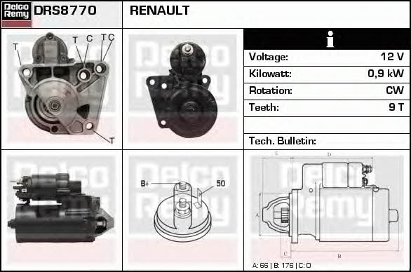 Remy DRS8770 Starter DRS8770: Buy near me in Poland at 2407.PL - Good price!