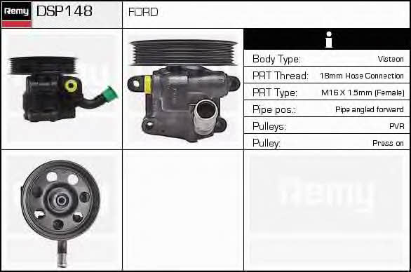 Remy DSP148 Hydraulic Pump, steering system DSP148: Buy near me in Poland at 2407.PL - Good price!