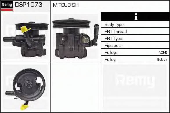 Remy DSP1073 Hydraulic Pump, steering system DSP1073: Buy near me in Poland at 2407.PL - Good price!