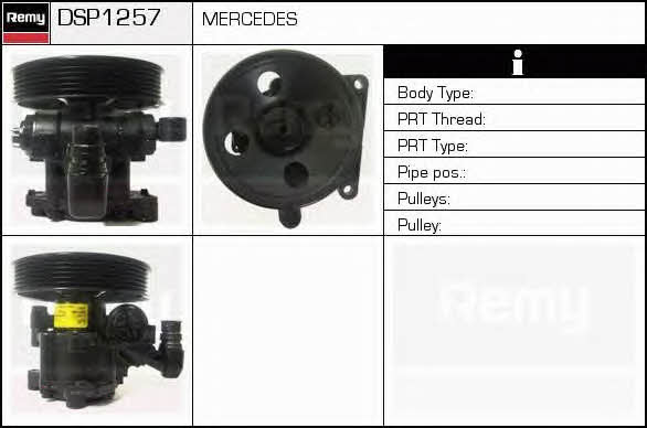 Remy DSP1257 Насос гідропідсилювача керма DSP1257: Приваблива ціна - Купити у Польщі на 2407.PL!