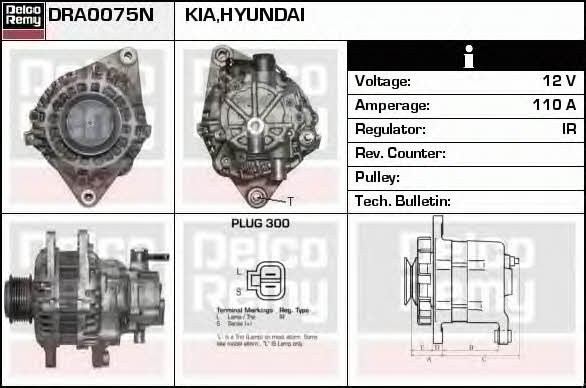 Remy DRA0075N Alternator DRA0075N: Dobra cena w Polsce na 2407.PL - Kup Teraz!