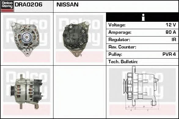 Remy DRA0206 Alternator DRA0206: Dobra cena w Polsce na 2407.PL - Kup Teraz!