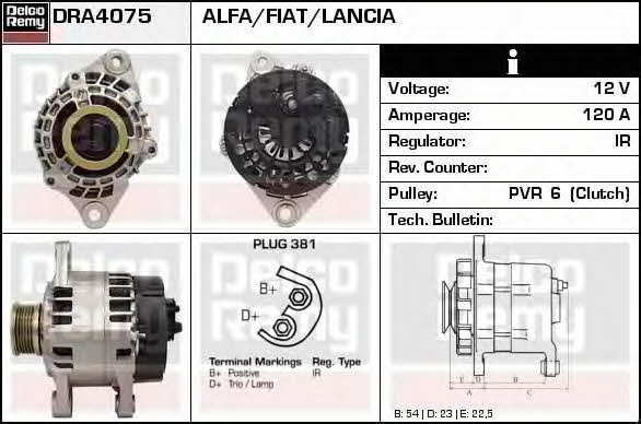 Remy DRA4075 Generator DRA4075: Kaufen Sie zu einem guten Preis in Polen bei 2407.PL!