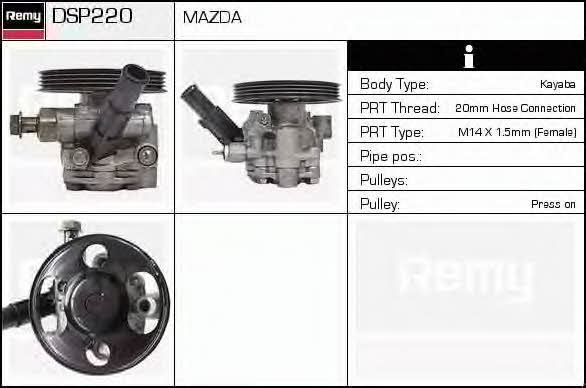 Remy DSP220 Hydraulic Pump, steering system DSP220: Buy near me in Poland at 2407.PL - Good price!
