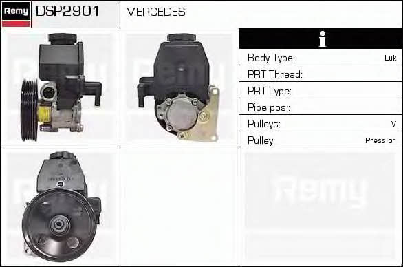 Remy DSP2901 Hydraulic Pump, steering system DSP2901: Buy near me in Poland at 2407.PL - Good price!