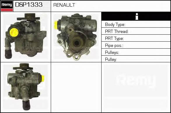 Remy DSP1333 Hydraulic Pump, steering system DSP1333: Buy near me in Poland at 2407.PL - Good price!