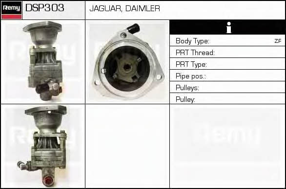 Remy DSP303 Hydraulic Pump, steering system DSP303: Buy near me in Poland at 2407.PL - Good price!