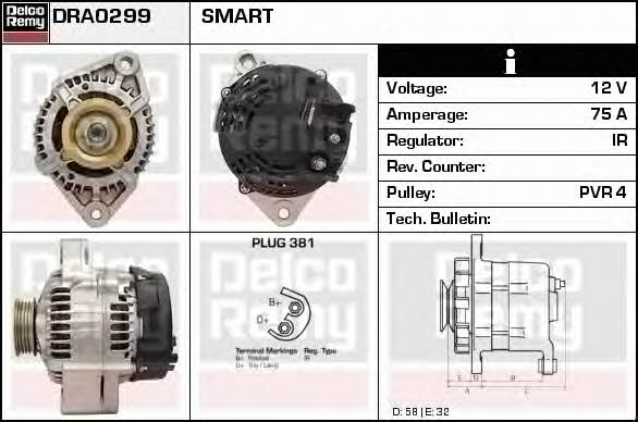 Remy DRA0299 Generator DRA0299: Kaufen Sie zu einem guten Preis in Polen bei 2407.PL!