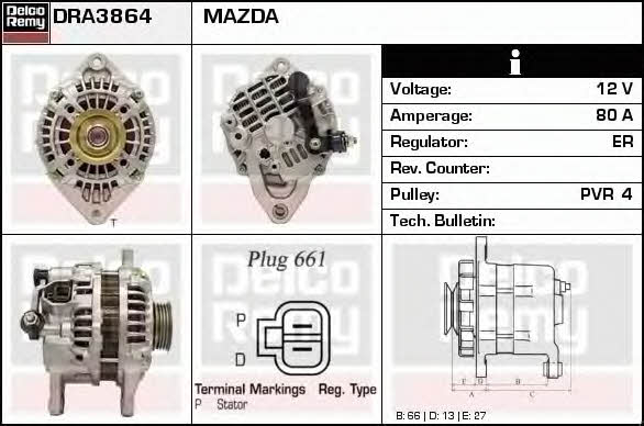 Remy DRA3864 Generator DRA3864: Kaufen Sie zu einem guten Preis in Polen bei 2407.PL!