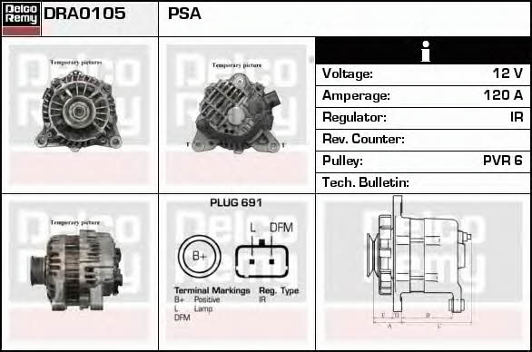Remy DRA0105 Generator DRA0105: Kaufen Sie zu einem guten Preis in Polen bei 2407.PL!