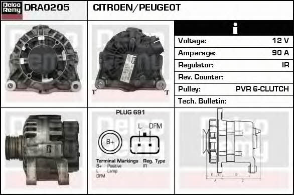 Remy DRA0205 Generator DRA0205: Kaufen Sie zu einem guten Preis in Polen bei 2407.PL!