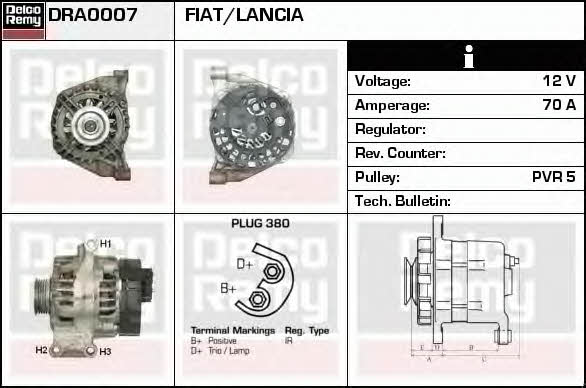 Remy DRA0007 Generator DRA0007: Kaufen Sie zu einem guten Preis in Polen bei 2407.PL!