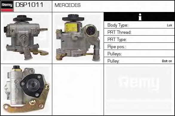 Remy DSP1011 Hydraulic Pump, steering system DSP1011: Buy near me in Poland at 2407.PL - Good price!