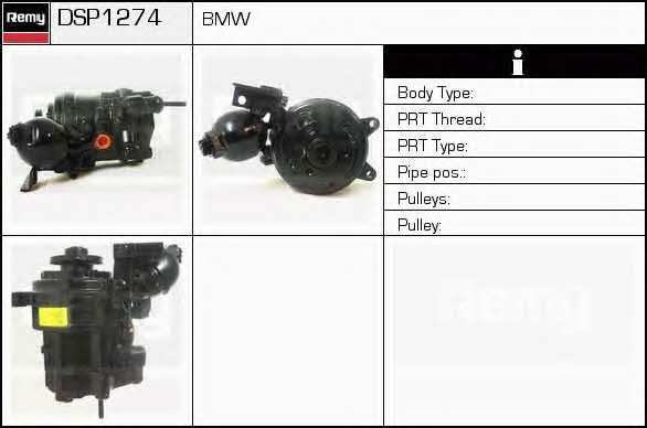 Remy DSP1274 Hydraulic Pump, steering system DSP1274: Buy near me at 2407.PL in Poland at an Affordable price!