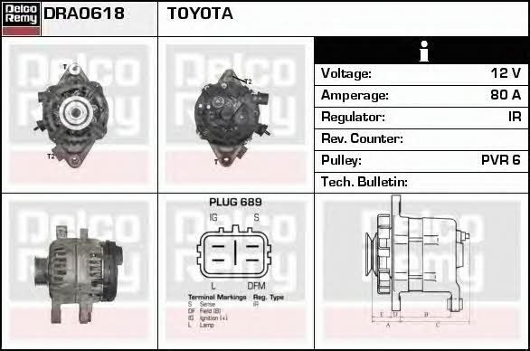 Remy DRA0618 Alternator DRA0618: Dobra cena w Polsce na 2407.PL - Kup Teraz!