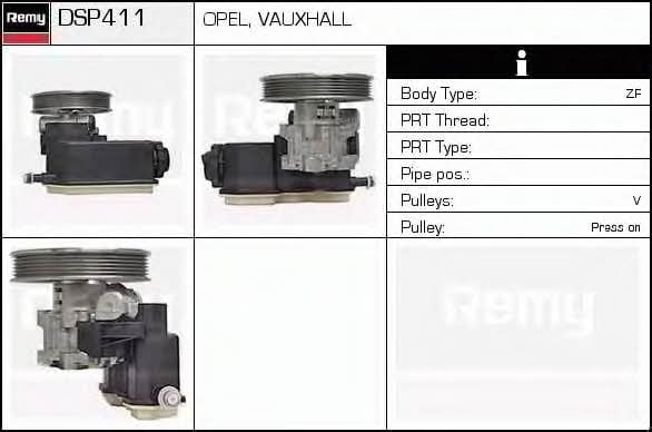Remy DSP411 Hydraulic Pump, steering system DSP411: Buy near me in Poland at 2407.PL - Good price!