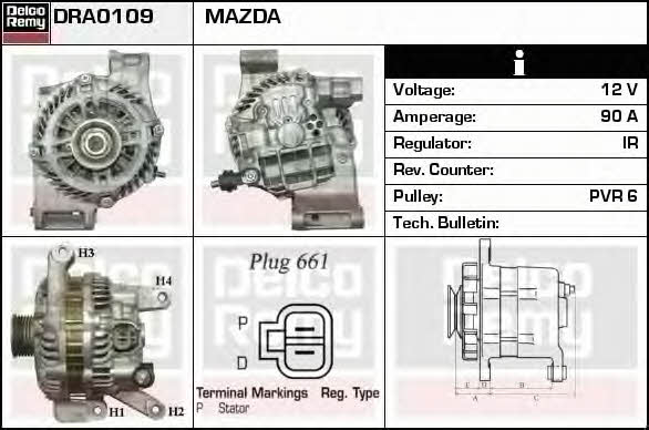 Remy DRA0109 Generator DRA0109: Kaufen Sie zu einem guten Preis in Polen bei 2407.PL!