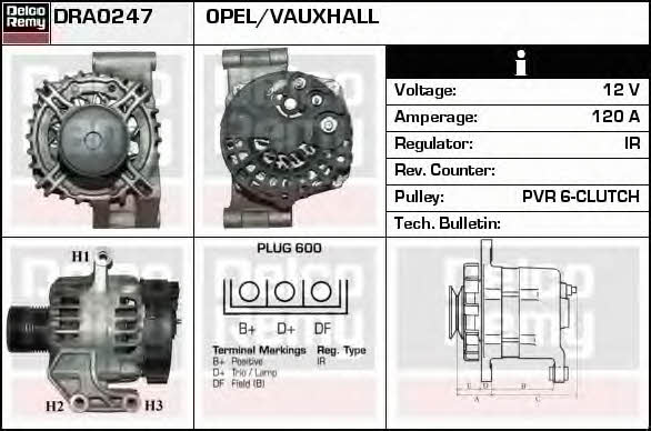 Remy DRA0247 Generator DRA0247: Kaufen Sie zu einem guten Preis in Polen bei 2407.PL!