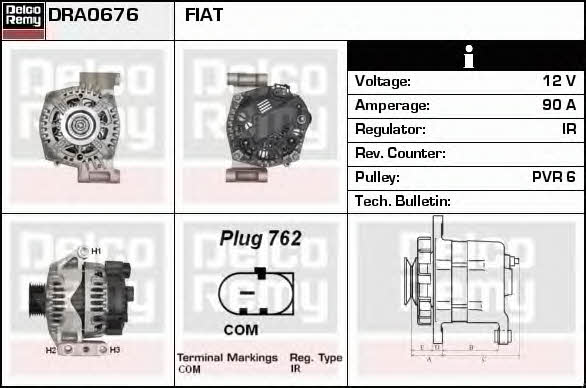Remy DRA0676 Generator DRA0676: Kaufen Sie zu einem guten Preis in Polen bei 2407.PL!