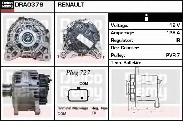 Remy DRA0379 Generator DRA0379: Kaufen Sie zu einem guten Preis in Polen bei 2407.PL!