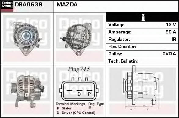 Remy DRA0639 Alternator DRA0639: Buy near me at 2407.PL in Poland at an Affordable price!