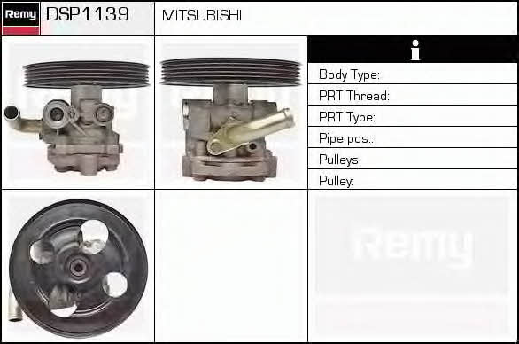Remy DSP1139 Hydraulic Pump, steering system DSP1139: Buy near me in Poland at 2407.PL - Good price!