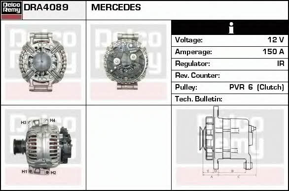 Remy DRA4089 Генератор DRA4089: Приваблива ціна - Купити у Польщі на 2407.PL!