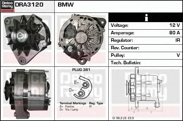 Remy DRA3120 Alternator DRA3120: Dobra cena w Polsce na 2407.PL - Kup Teraz!