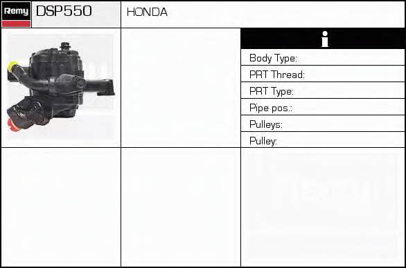 Remy DSP550 Hydraulikpumpe, Lenkung DSP550: Kaufen Sie zu einem guten Preis in Polen bei 2407.PL!