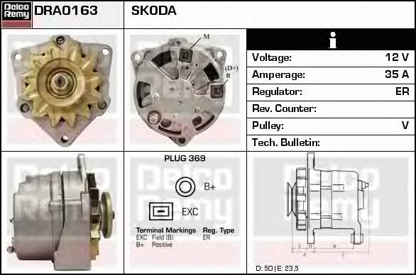 Remy DRA0163 Generator DRA0163: Kaufen Sie zu einem guten Preis in Polen bei 2407.PL!