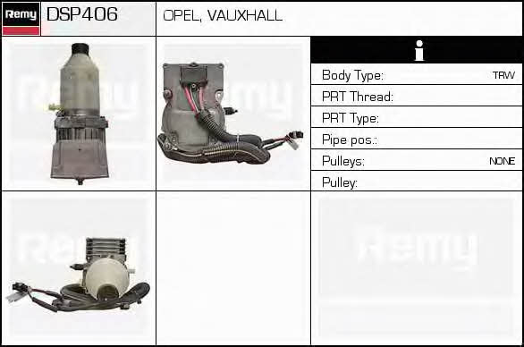 Remy DSP406 Hydraulic Pump, steering system DSP406: Buy near me in Poland at 2407.PL - Good price!