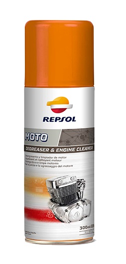 Repsol RP716C98 Обезжириватель и очиститель для двигателя и цепи мотоцикла, 300 мл RP716C98: Отличная цена - Купить в Польше на 2407.PL!