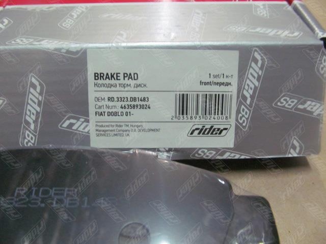 Rider RD.3323.DB1483 Brake Pad Set, disc brake RD3323DB1483: Buy near me in Poland at 2407.PL - Good price!