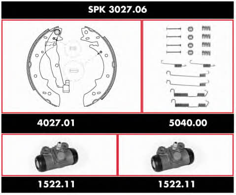  SPK 3027.06 Колодки тормозные барабанные, комплект SPK302706: Отличная цена - Купить в Польше на 2407.PL!