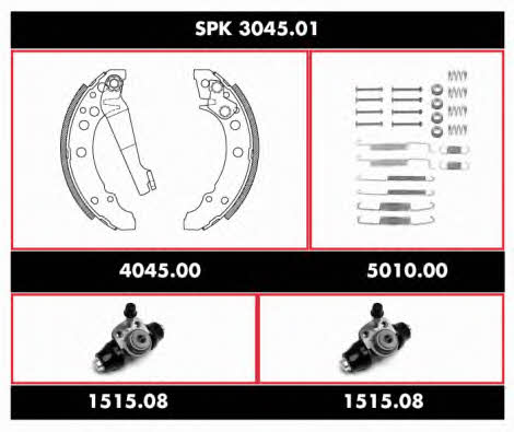 Road house SPK 3045.01 Brake shoe set SPK304501: Buy near me in Poland at 2407.PL - Good price!