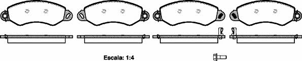 Road house 21255.02 Brake Pad Set, disc brake 2125502: Buy near me at 2407.PL in Poland at an Affordable price!