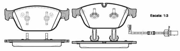 Road house 21443.02 Brake Pad Set, disc brake 2144302: Buy near me in Poland at 2407.PL - Good price!