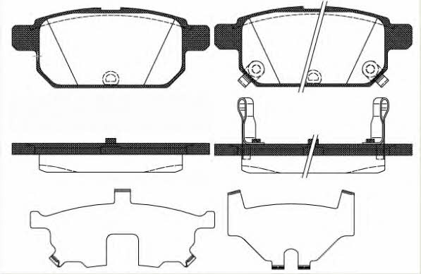 Road house 21471.02 Brake Pad Set, disc brake 2147102: Buy near me in Poland at 2407.PL - Good price!