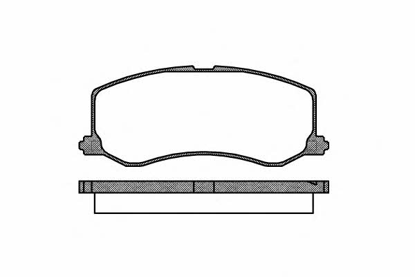 Road house 2410.00 Brake Pad Set, disc brake 241000: Buy near me in Poland at 2407.PL - Good price!