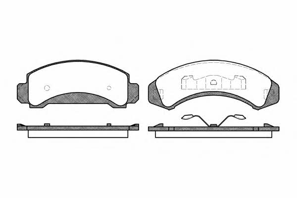 Road house 2523.00 Brake Pad Set, disc brake 252300: Buy near me in Poland at 2407.PL - Good price!