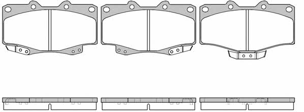 Road house 2315.04 Brake Pad Set, disc brake 231504: Buy near me in Poland at 2407.PL - Good price!