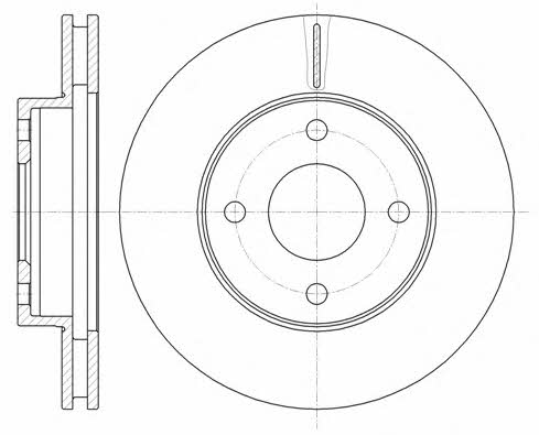 Road house 6365.10 Front brake disc ventilated 636510: Buy near me in Poland at 2407.PL - Good price!