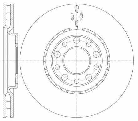 Road house 6964.10 Front brake disc ventilated 696410: Buy near me in Poland at 2407.PL - Good price!