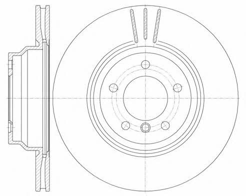 Road house 6975.10 Front brake disc ventilated 697510: Buy near me in Poland at 2407.PL - Good price!