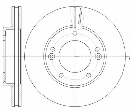 Road house 6992.10 Front brake disc ventilated 699210: Buy near me in Poland at 2407.PL - Good price!