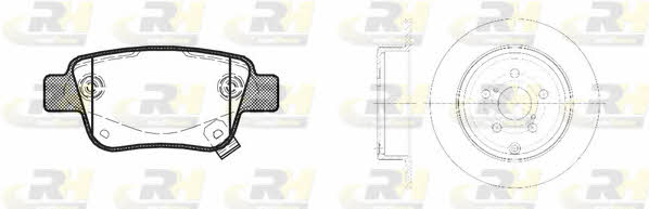 Road house 81047.00 Brake discs with pads rear non-ventilated, set 8104700: Buy near me in Poland at 2407.PL - Good price!