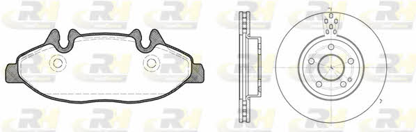 Road house 81109.00 Front ventilated brake discs with pads, set 8110900: Buy near me in Poland at 2407.PL - Good price!
