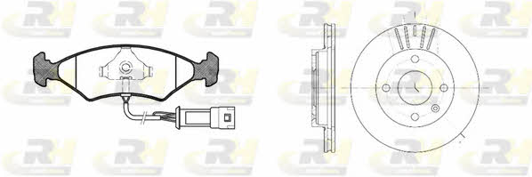 Road house 8119.02 Front ventilated brake discs with pads, set 811902: Buy near me in Poland at 2407.PL - Good price!