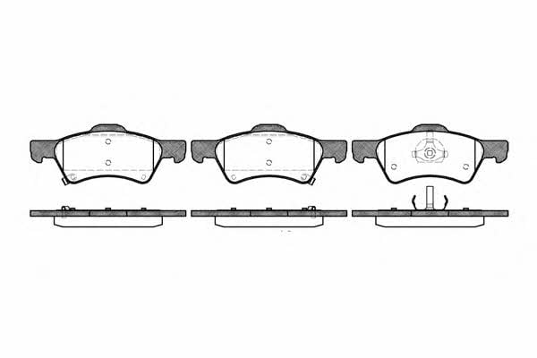 Road house 2810.02 Brake Pad Set, disc brake 281002: Buy near me in Poland at 2407.PL - Good price!