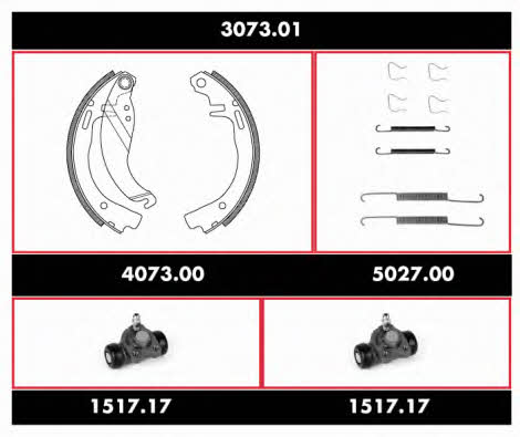 Road house 3073.01 Bremsbackensatz 307301: Kaufen Sie zu einem guten Preis in Polen bei 2407.PL!